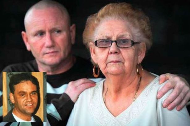 Family members mourning the loss of Paddy Logan, including his brother Frank and mother Margaret