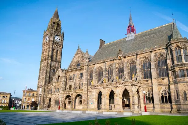 Rochdale Town Hall during town hall meeting