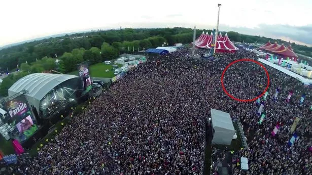 Where Robert was stood at the time