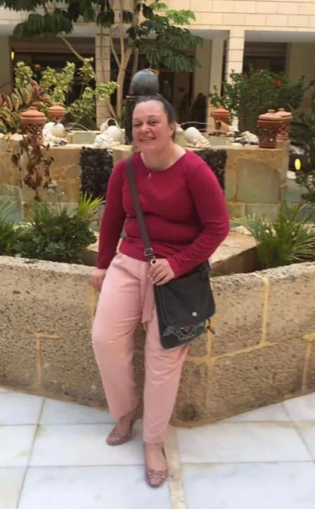 Megan Gore attending the trial for her mother's murderer