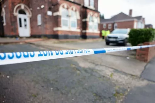 A cordon in place on Woodlands Road