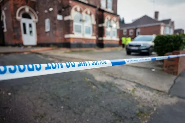 The area was taped off overnight