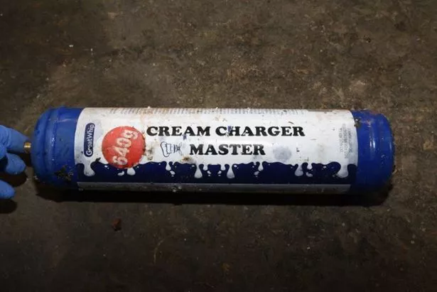 Nitrous Oxide cylinders found in Thomas Johnson's vehicle