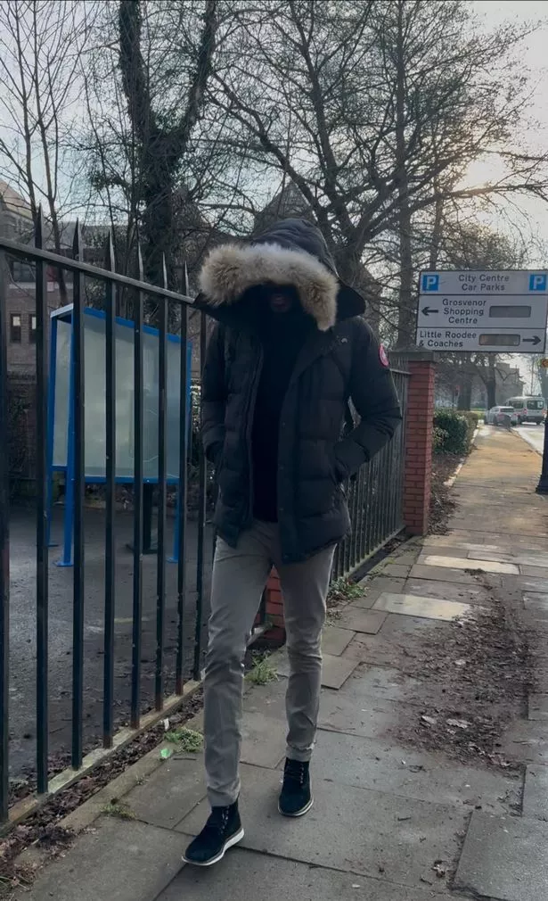 Sammy Ameobi arriving at court for his hit-and-run case