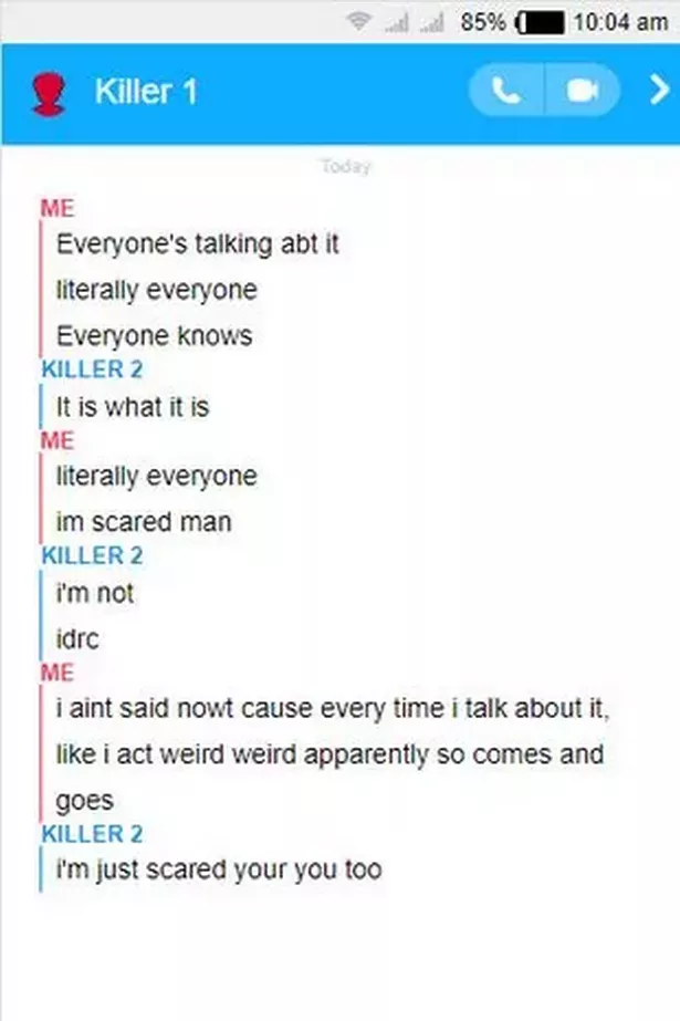 The Snapchat messages
