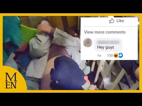 Video thumbnail of wanted woman found hiding under toys